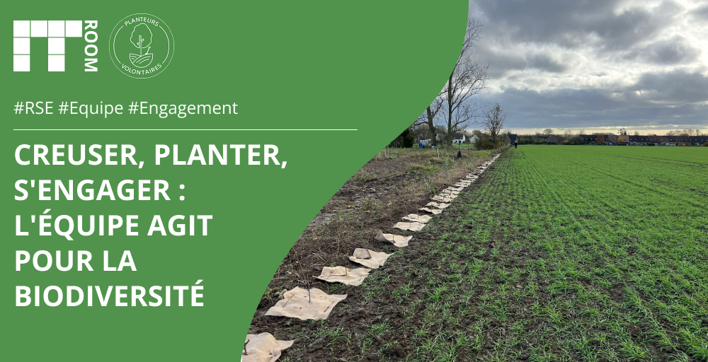 Creuser, planter, s’engager : l’équipe met les mains dans la terre pour la biodiversité